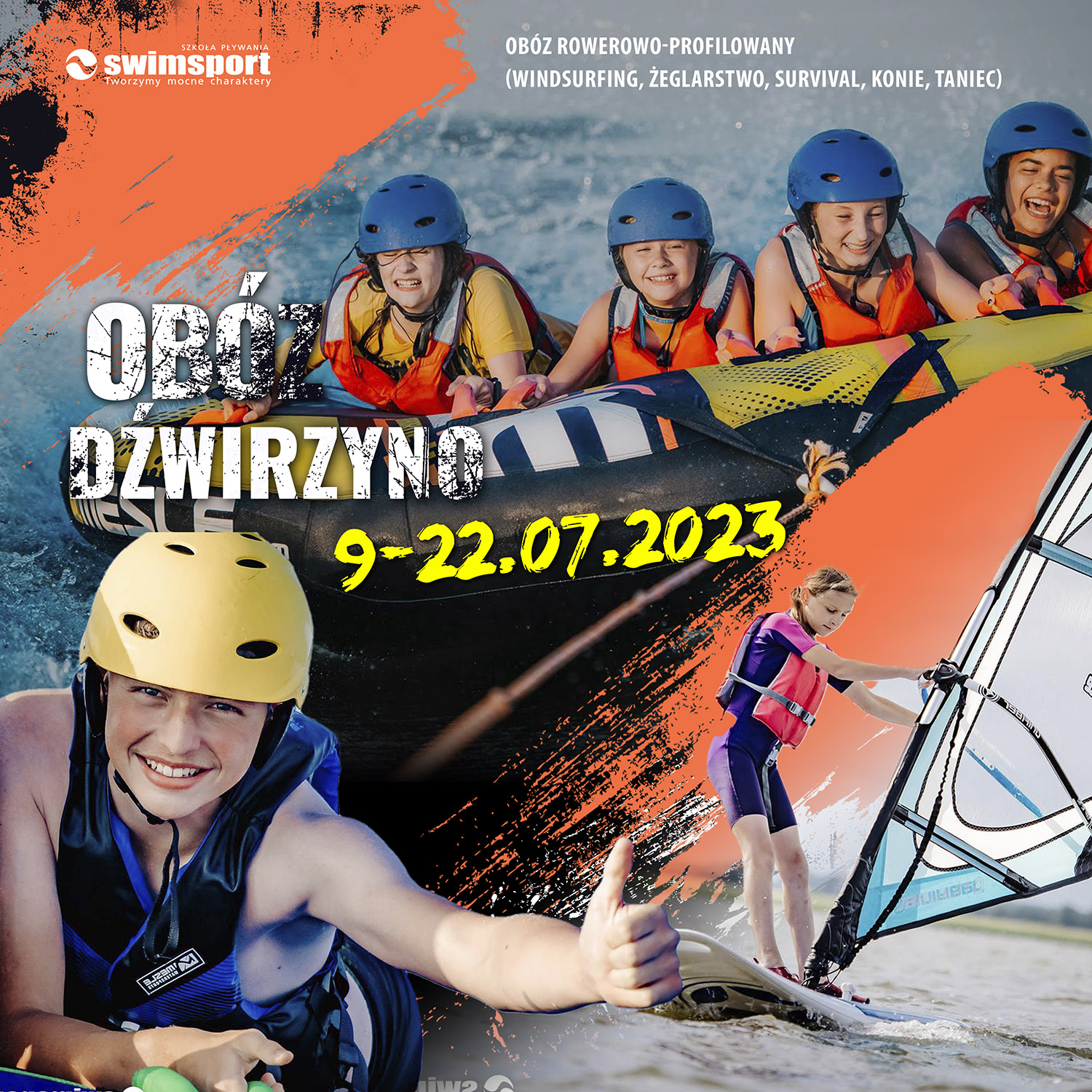 Dźwirzyno II- 12-dniowy profilowany obóz rowerowy nad morzem -lato 2023 wiek 8-16 lat